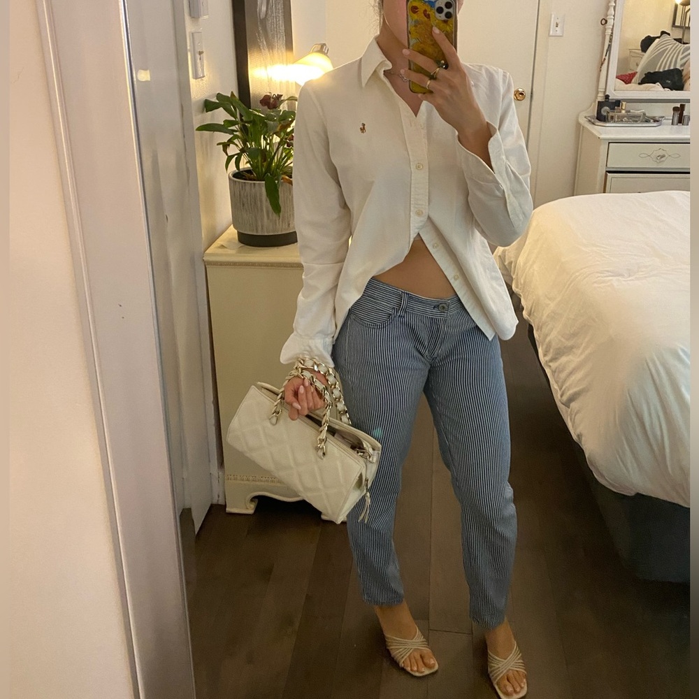 Náutica low-rise Striped jeans